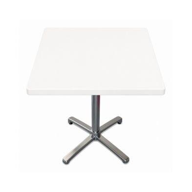 Emh Plateau de table professionnel 70x70 cm – décor blanc uni – stratifié moulé pour terrasse CHR - blanc BISPLAT70X70WH_0