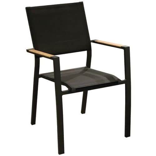 FAUTEUIL GAMES TPEP/ALU - NOIR/GRAPHITE