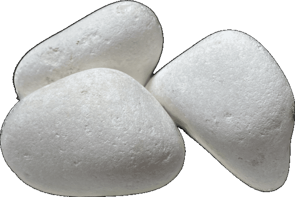 Galet 60/90 blanc Antic - Calcaire marbrier, Blanc crème, Roulé, 1.5 ton/m3_0