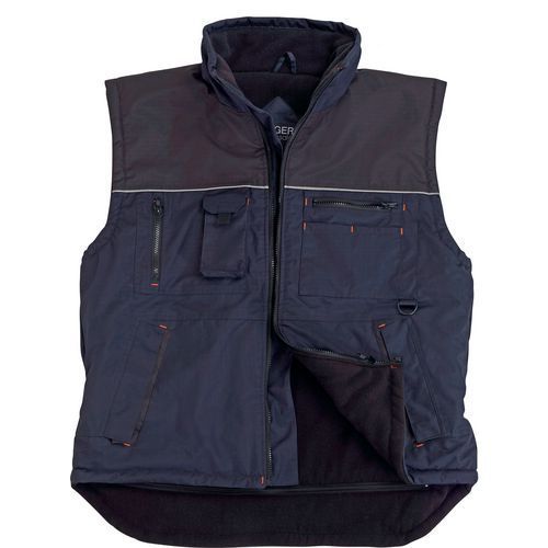 GILET DE TRAVAIL CHAUD ET CONFORTABLE RISTOP MARINE NOIR - SINGER SAFETY