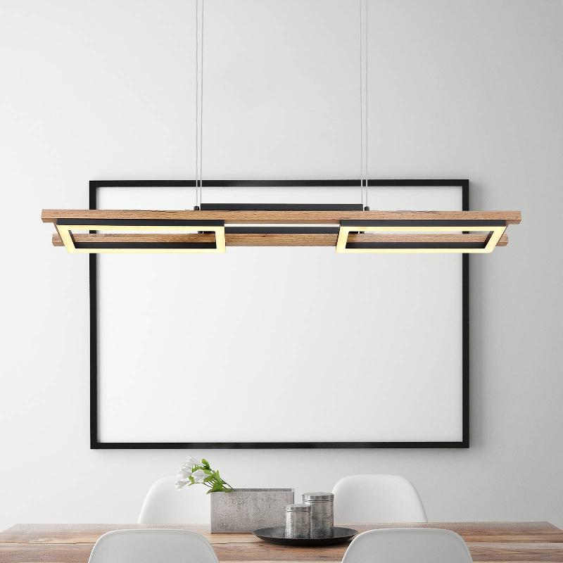 GLOBO SUSPENSION LED ILLA AU DESIGN EN BOIS