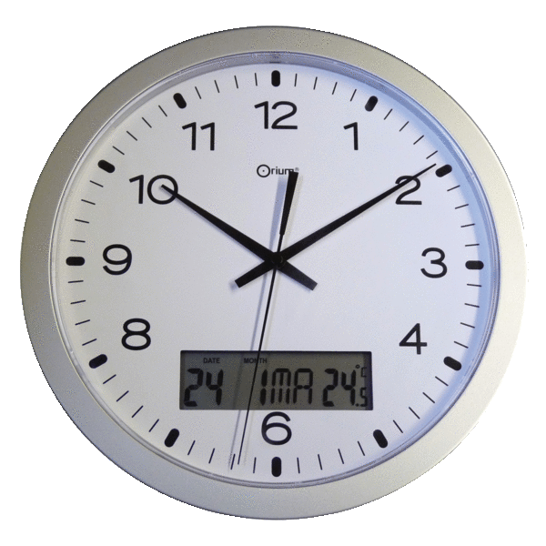 HORLOGE MURALE À ÉCRAN DIGITAL Ø 300 MM ORIUM NON RADIO CONTRÔLÉ - OTELO