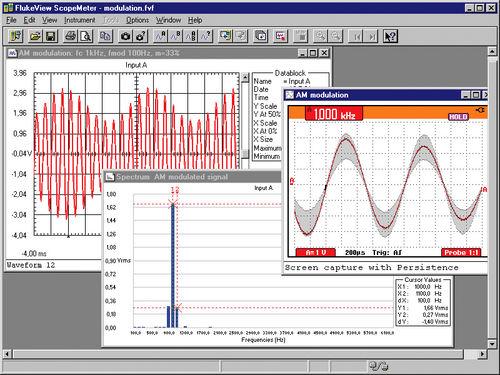 LOGICIEL FLUKEVIEW POUR SCOPEMETER SÉRIE 120 ET 190 , 215C ET 225C_0