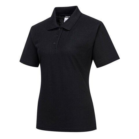 LOT DE 3 - PORTWEST B209 POLO FEMME NAPLES NOIR - TAILLE M