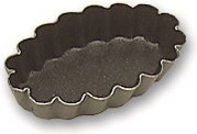 MATFER - MOULE EXOPAN® PETITS FOURS OVAL À CÔTE ACIER FIN 35 X 47 MM (VENDU PAR 25) - 332523