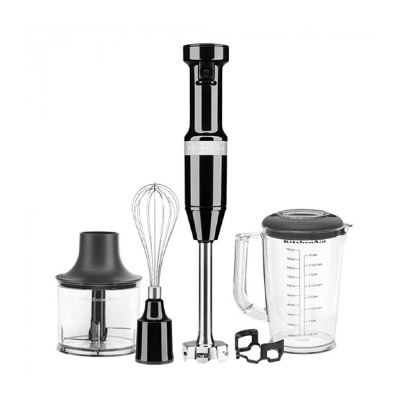 Mixeur plongeant et fouet combinés 20 cm - Noir - KitchenAid - 8003437619564_0