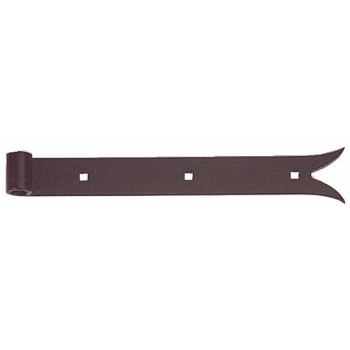 PENTURE DROITE À QUEUE DE CARPE EN ACIER NOIR - LONGUEUR 700 MM TORBEL