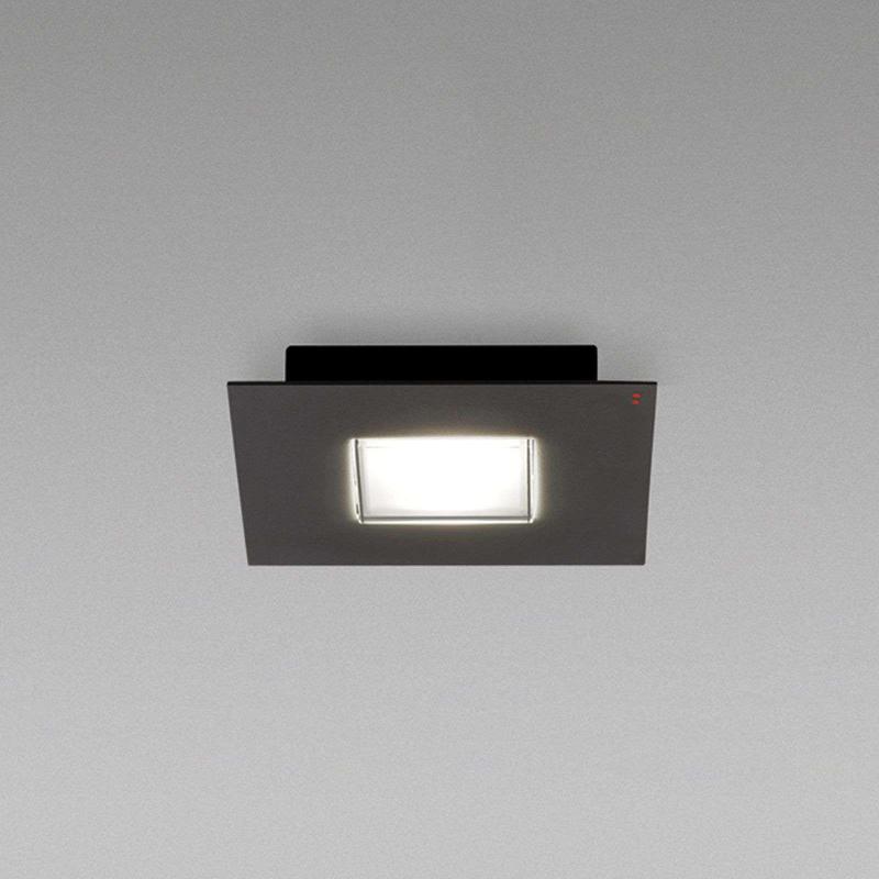 FABBIAN PLAFONNIER LED QUARTER NOIR