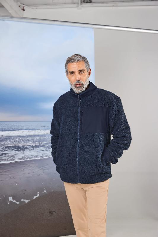 Blouson de travail polaire sherpa recyclée - Réf: FR854 - Front Row - 100% polyester recyclé_0
