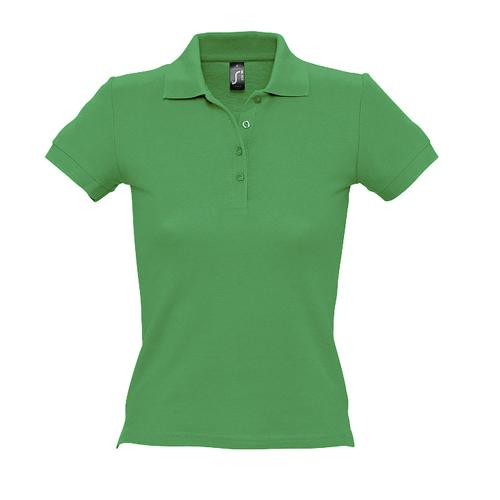 POLO PERSONNALISABLE FEMME EN COTON MAILLE PIQUÉE 210 VERT PRAIRIE