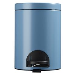 Rossignol - Poubelle d'intérieur à pédale 5L SANELIA - bleu - bleu métal 90387_0