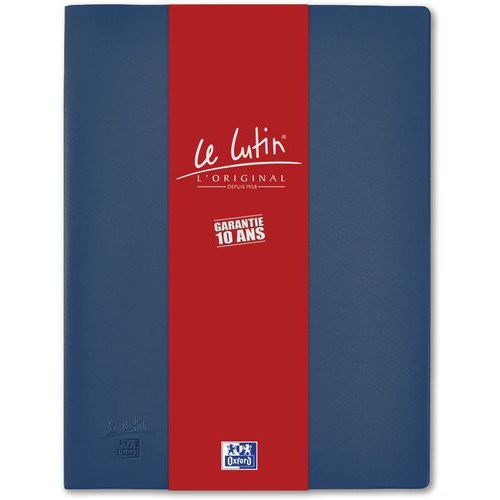 PROTÈGE DOCUMENTS OXFORD LE LUTIN A4 80 VUES PVC - BLEU
