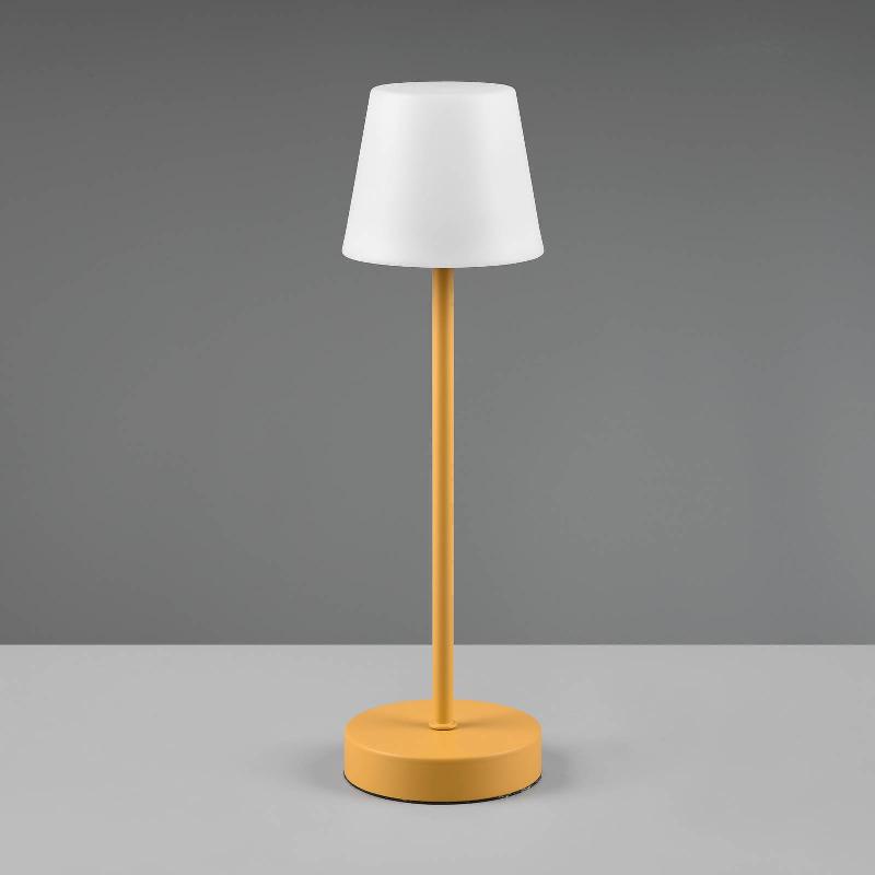 REALITY LEUCHTEN LAMPE DE TABLE LED MARTINEZ VARIATEUR/CCT, JAUNE
