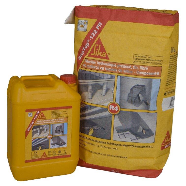SikaTop-122 FR Gris - Kit de 14 kg - Mortier hydraulique pour réparations béton - Référence SIK465171_0