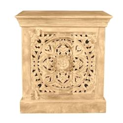 SIT Möbel Table de chevet avec 1 porte | manguier naturel | L 60 x P 40 x H 65 cm - marron Bois massif 13759-01_0
