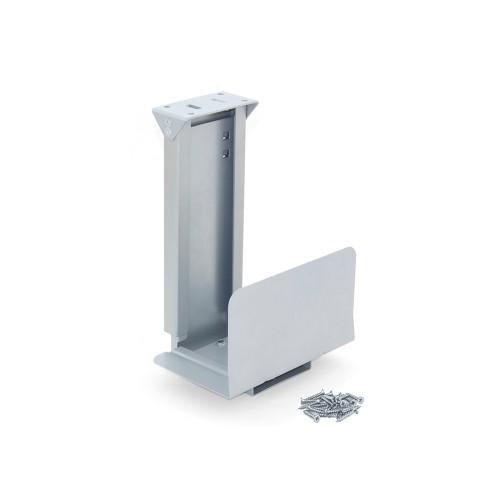 SUPPORT POUR UNITÉ CENTRALE CPU - ACIER FINITION ALUMINIUM PEINT EMUCA