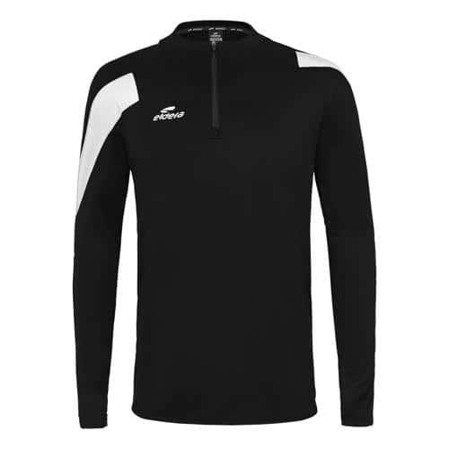 SWEAT 1/2 ZIP ACTION - ELDERA - NOIR/BLANC