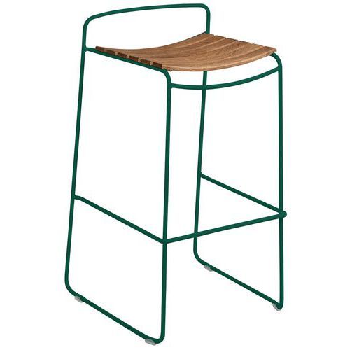 TABOURET DE BAR TECK SURPRISING VERT CÈDRE