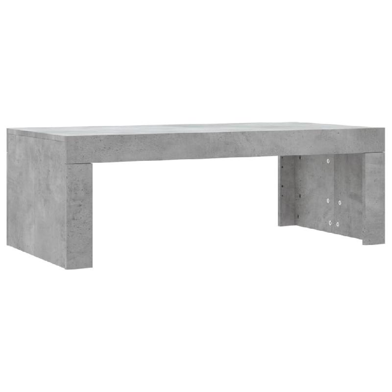 VidaXL Table basse gris béton 102x50x36 cm bois d'ingénierie Modèle Terrasse Guard Prime - 823370_0