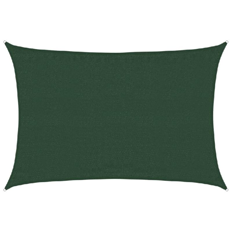 VidaXL Voile d'ombrage 160 g/m² Vert foncé 3,5x4,5 m PEHD Modèle Ombre Rho - vert 311461_0