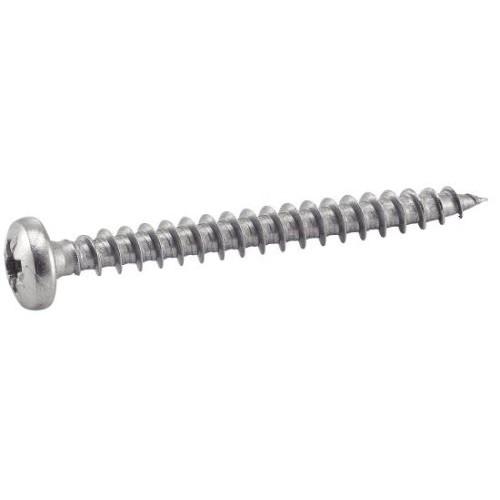 VIS À BOIS AGGLOMÉRÉ - TÊTE CYLINDRIQUE - POZIDRIV - INOX A4 - 4X25 - B200 ACTON