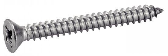 VIS À TÔLE TÊTE FRAISÉE POZIDRIVE INOX A2 DIN 7982 4,8X19 BOÎTE DE 200 - ACTON - 624084,8X19