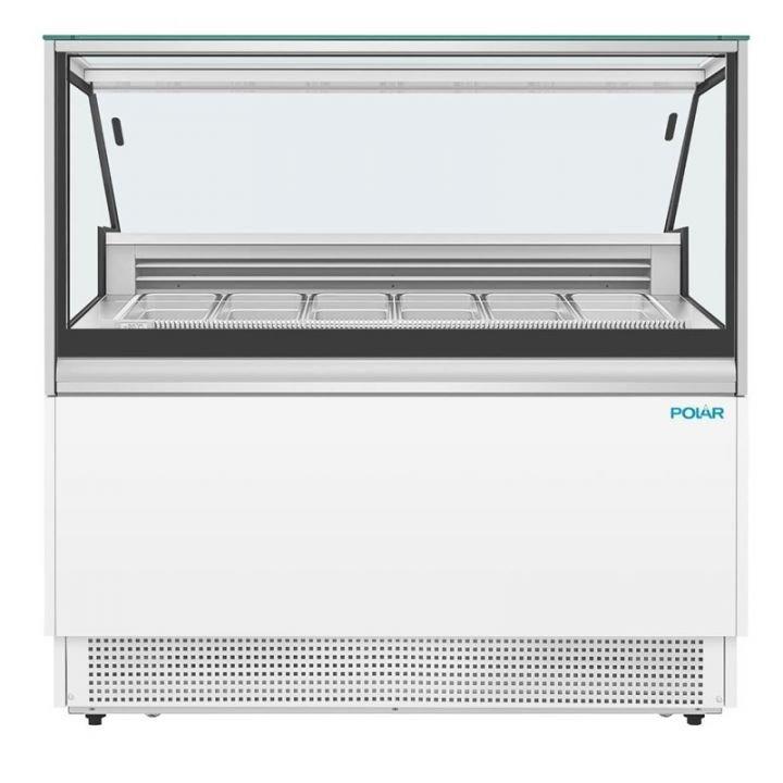 Vitrine à Glace Professionnelle – Polar Série U – 149L – 6 bacs GN 1/3 ou Napoli_0