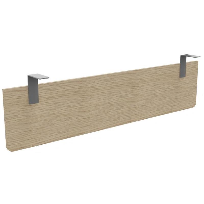 VOILE DE FOND BIOSPACE / E-LINK MELAMINE CHENE - POUR BUREAU L. 160 CM FIXATION ALUMINIUM