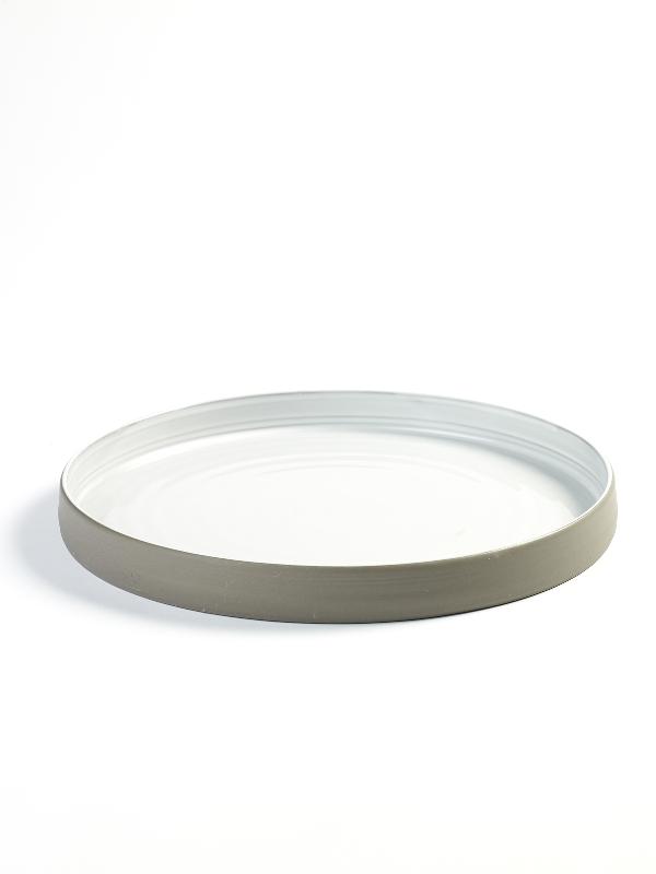 ASSIETTE PLATE ROND TAUPE PORCELAINE Ø 20,3 CM DUSK SERAX