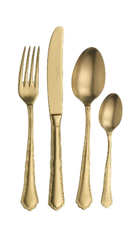 CUILLÈRE À SOUPE OR INOX 18/10 16,9 CM SETTECENTO PINTINOX