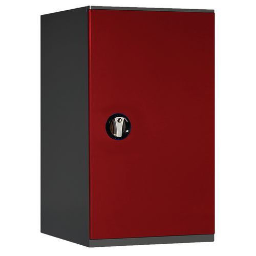 ARMOIRE BASSE 500 X 725 X HT 1000 ANTHRACITE/ ROUGE 3002 - ANJOU TOLERIE