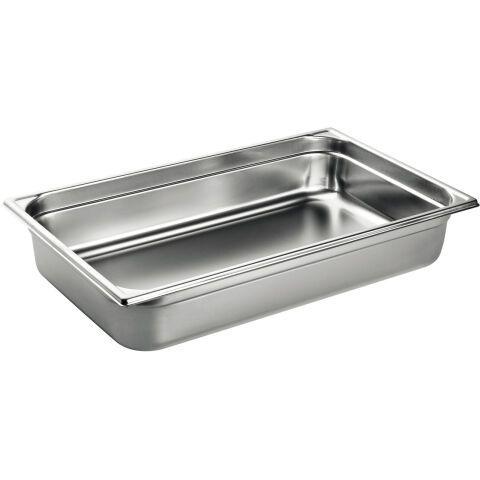BAC GASTRONORME PLEIN INOX - SANS ANSE - GN 1/1 PROFONDEUR 20 CM
