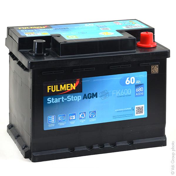 BATTERIE VOITURE FULMEN START-STOP AGM FK600 12V 60AH 680A_0