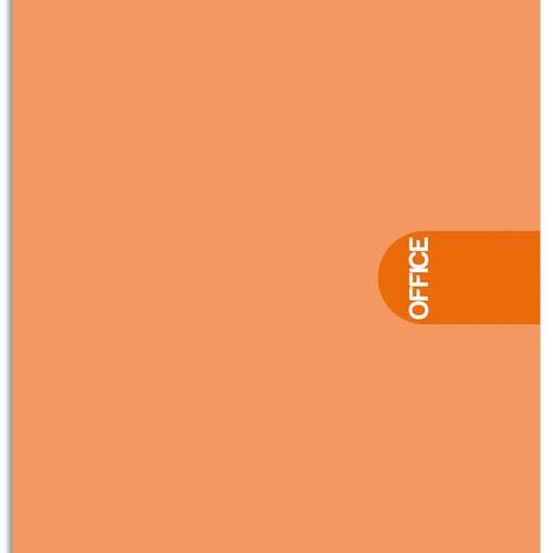 BLOC DE BUREAU 1ER PRIX AGRAFE EN-TETE - 160 PAGES - NON PERFOREES - 80G - LIGNEES AVEC MARGES - 21X31,8 CM (A4+) - COUVERTURE ORANGE