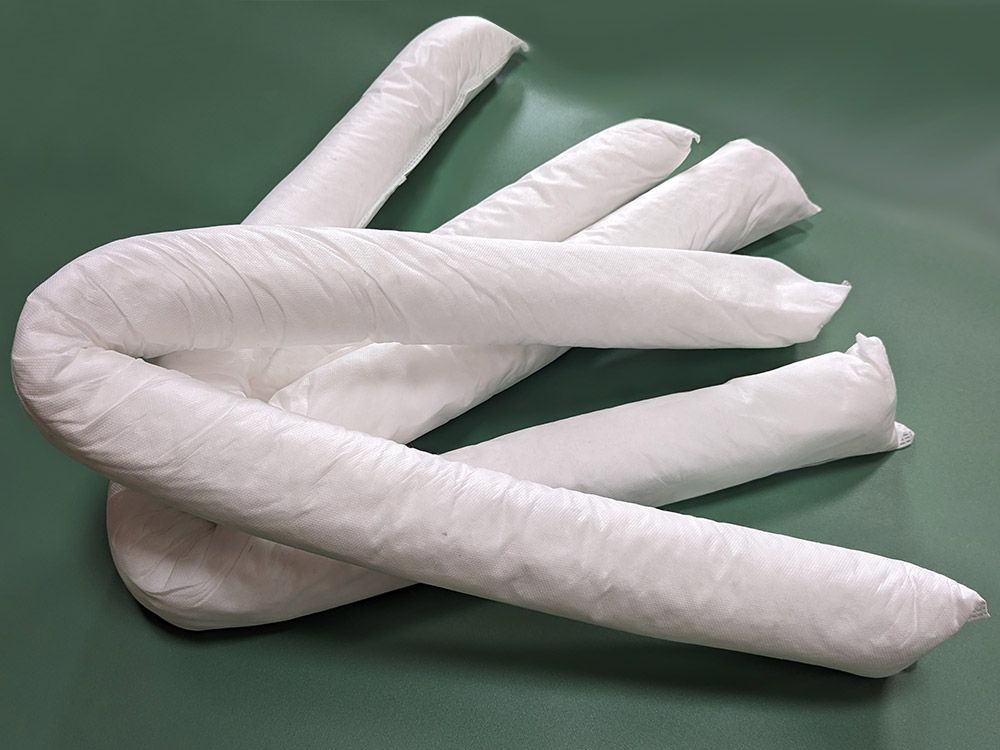 Boudin absorbant pour hydrocarbures - 8 cm x 1,20 m - 100% fibre polypropylène - Réf. BH 12012_0