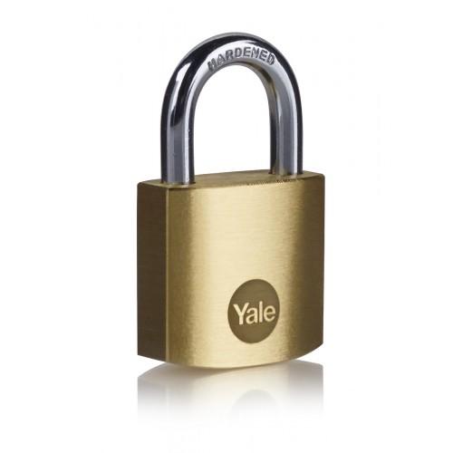 CADENAS EN LAITON AVEC UNE ANSE EN ACIER CÉMENTÉ - 40 MM - 3 CLÉS YALE
