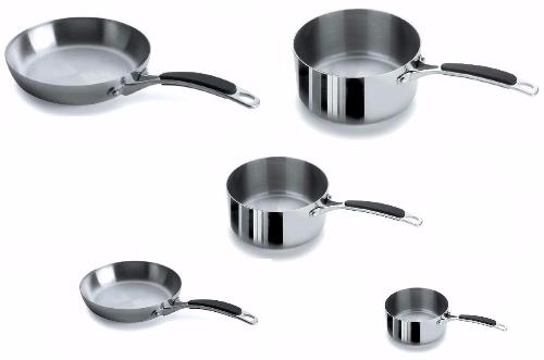 Casserole et poêle - Offre Lacor Trimetal - Casseroles 14/18/20 cm et poêles 20/28 cm - Tous feux dont induction_0