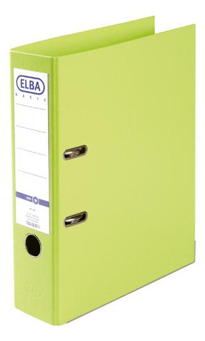 CLASSEUR À LEVIER PLASTIFIÉ OXFORD A4 - DOS 8 CM VERT CLAIR