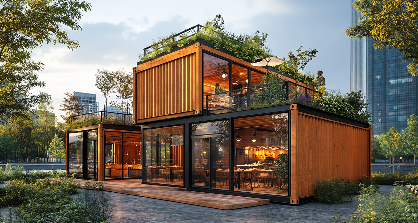 Container événementiel écoresponsable - Roof Top modulable et design en containers maritimes recyclés_0