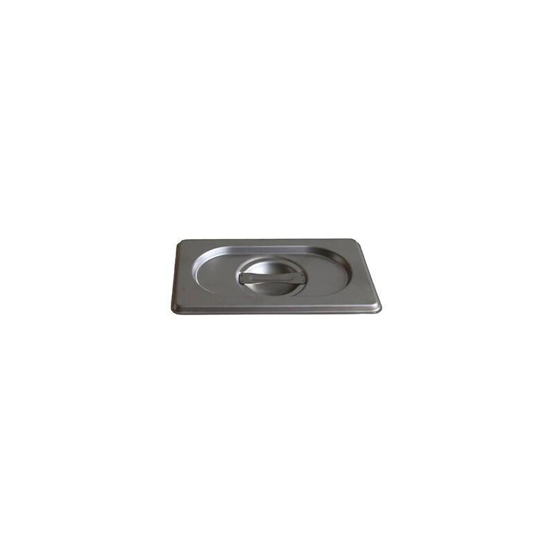 DBMARK - GNL19000-201/6 - (Lot de 6) - Couvercle avec poignée pour récipient GN 1/9 - 0.8mm S/S201 - gris inox GNL19000-201/6_0