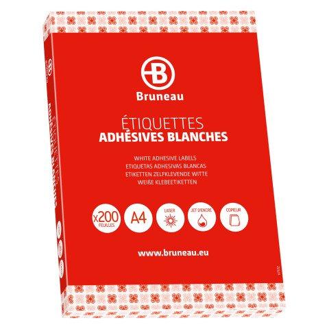ETIQUETTE ADRESSE MULTI-USAGES 105 X 42.3 MM BRUNEAU BLANCHE - BOÎTE DE 2 800