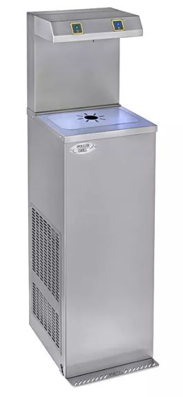 Fontaine réfrigérée à détente directe avec pédale - roller grill - débit 80 l/h - aqua 80 p_0