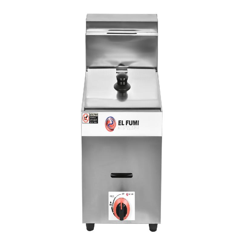 Friteuse à gaz en acier inoxydable sans robinet 440 x 290 x 530 mm | EL FUMI - sz-71_0