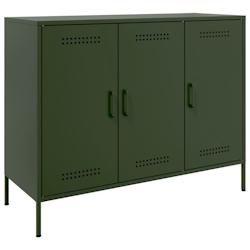 Helloshop26 - Buffet bahut commode armoire meuble de rangement organisateur cuisine salle de séjour salon olive 100,5 x 39 x 79 cm 02_0036568 - 30002_0
