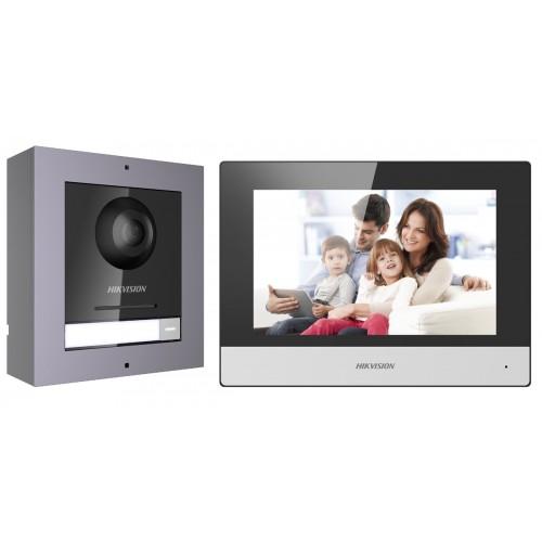 KIT INTERPHONE VIDÉO COULEUR IP - DS-KIS602 HIK VISION