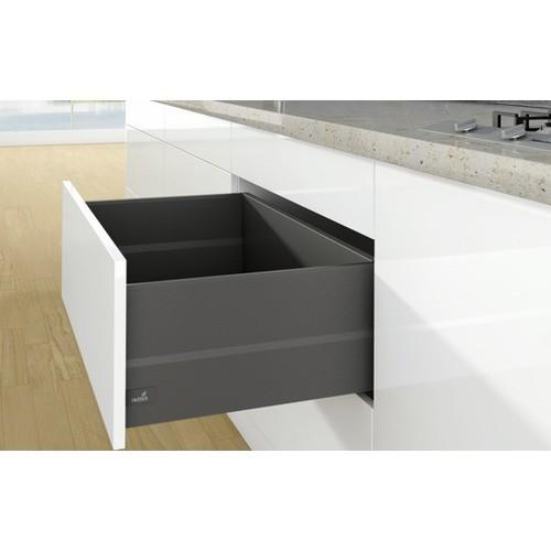 KIT TIROIR TOPSIDE ARCITECH-PROFIL H126 MM-DOS H250 MM-ANTHRACITE-L450MM HETTICH