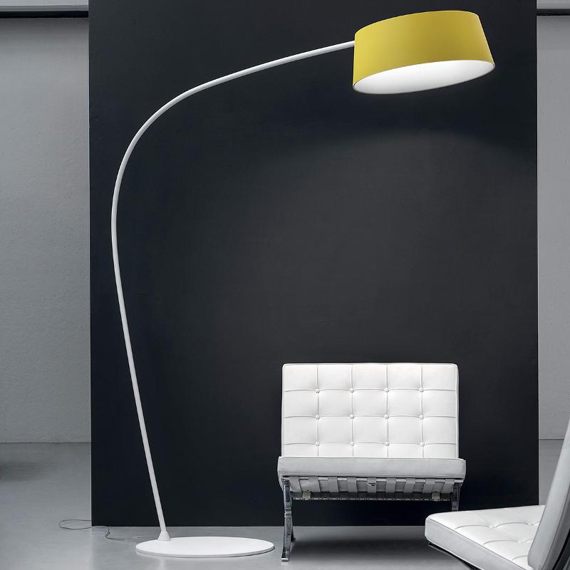 STILNOVO LAMPE ARQUÉE LED OXYGEN_FL1 COLORÉE, RÉGLABLE