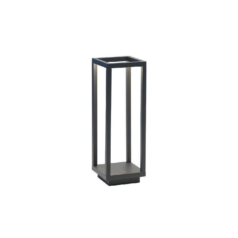 Lanterne Led Gris Foncé À Piles 2,2W Ip54 Zafferano - gris 8052536911512_0