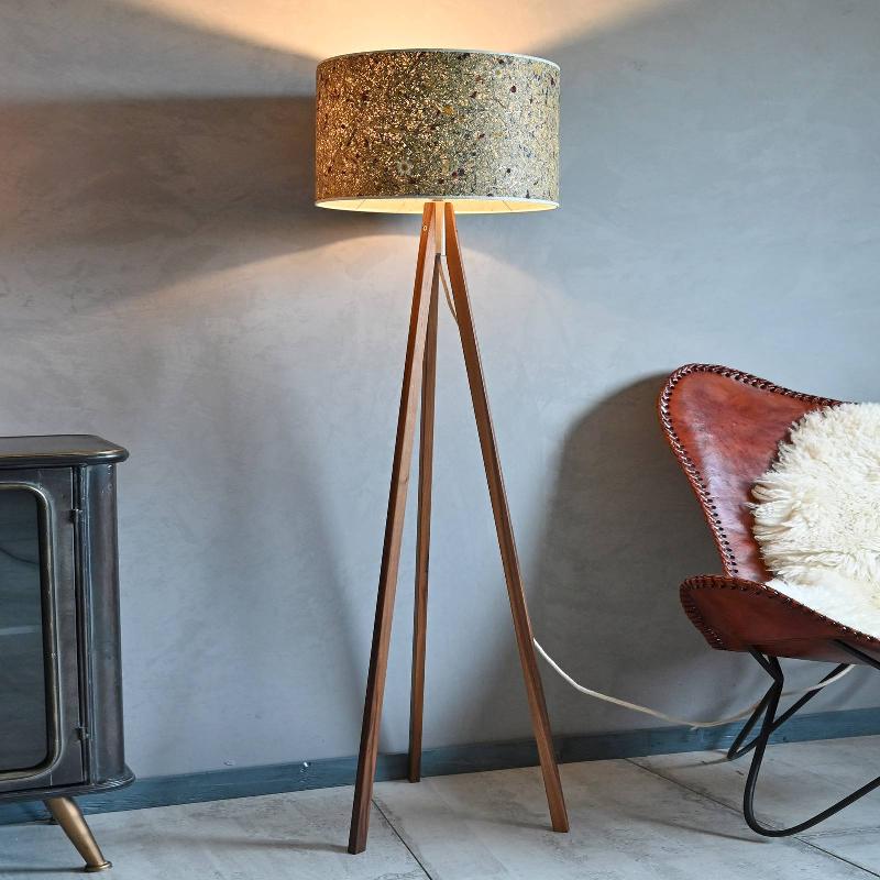 LEUCHTNATUR LIGNO LAMPADAIRE NOYER, FOIN/ALPAGE