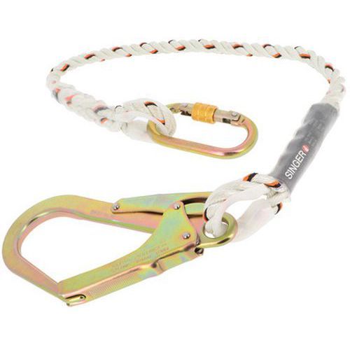 LONGE DE RETENUE CORDE TORONNÉE EN POYAMIDE 1 M - SINGER SAFETY